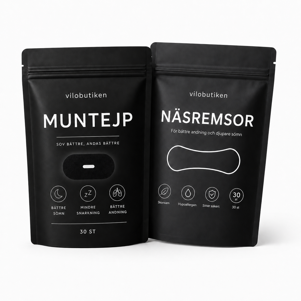 Näsremsor + Muntejp